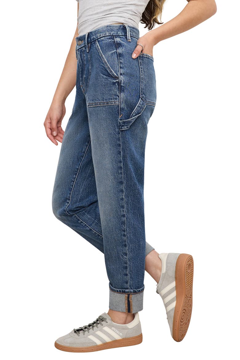 Good Petite High Waist Carpenter Jeans, Alternate, color, INDIGO747