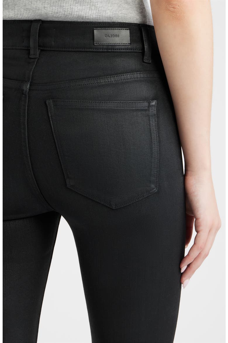 Bridget Instasculpt™ Coated High Waist Bootcut Jeans, Alternate, color, BLACK COATED