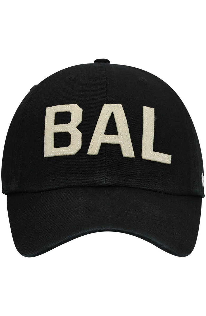 '47 Women's '47 Black Baltimore Ravens Finley Clean Up Adjustable Hat, Alternate, color, 