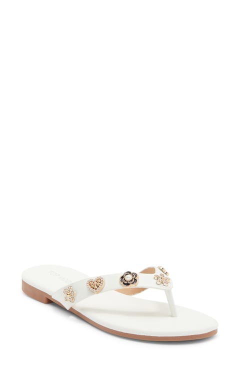 Bessie Embellished Flip Flop (Women)