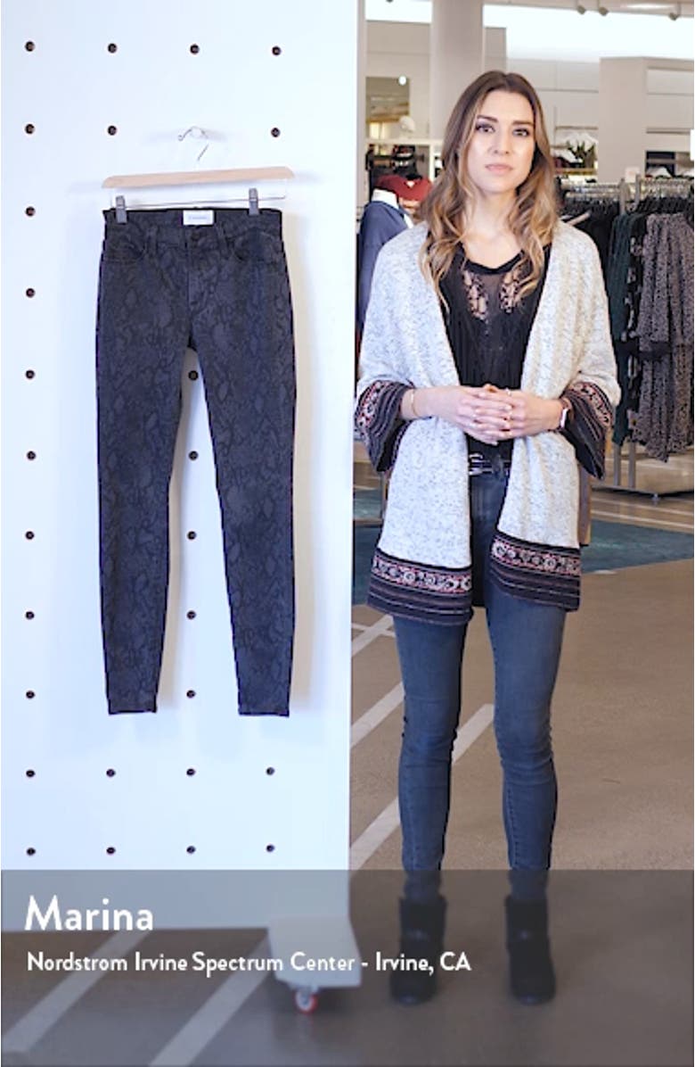 Le Skinny de Jeanne Python Print Jeans, sales video thumbnail