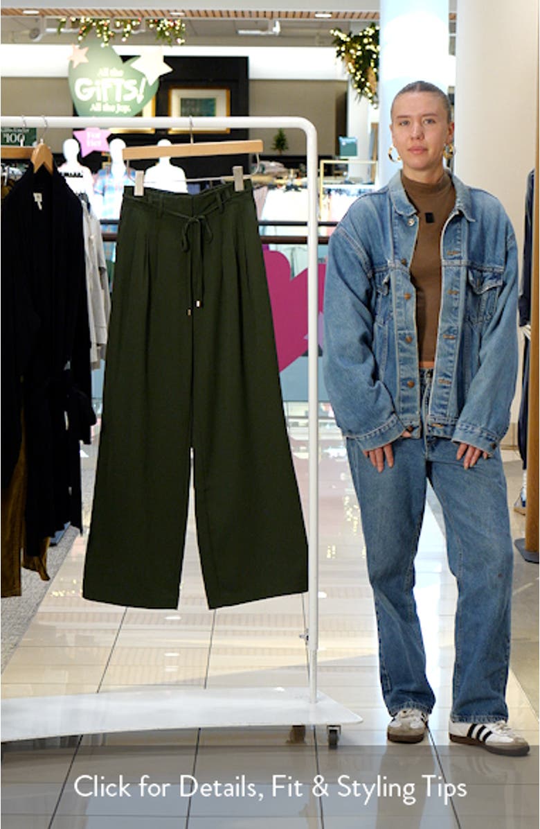 Belted Wide Leg Pants, sales video thumbnail
