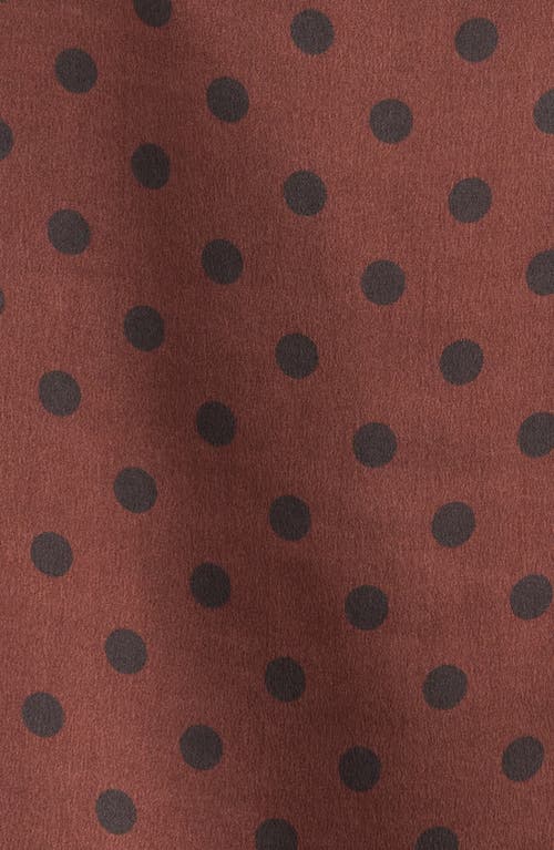 Lunya Washable Silk Pajama Set Chocolate Ellipsis In Brown