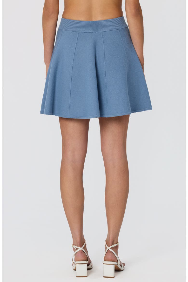 Shaylla Knit A-Line Miniskirt, Alternate, color, SLATE BLUE