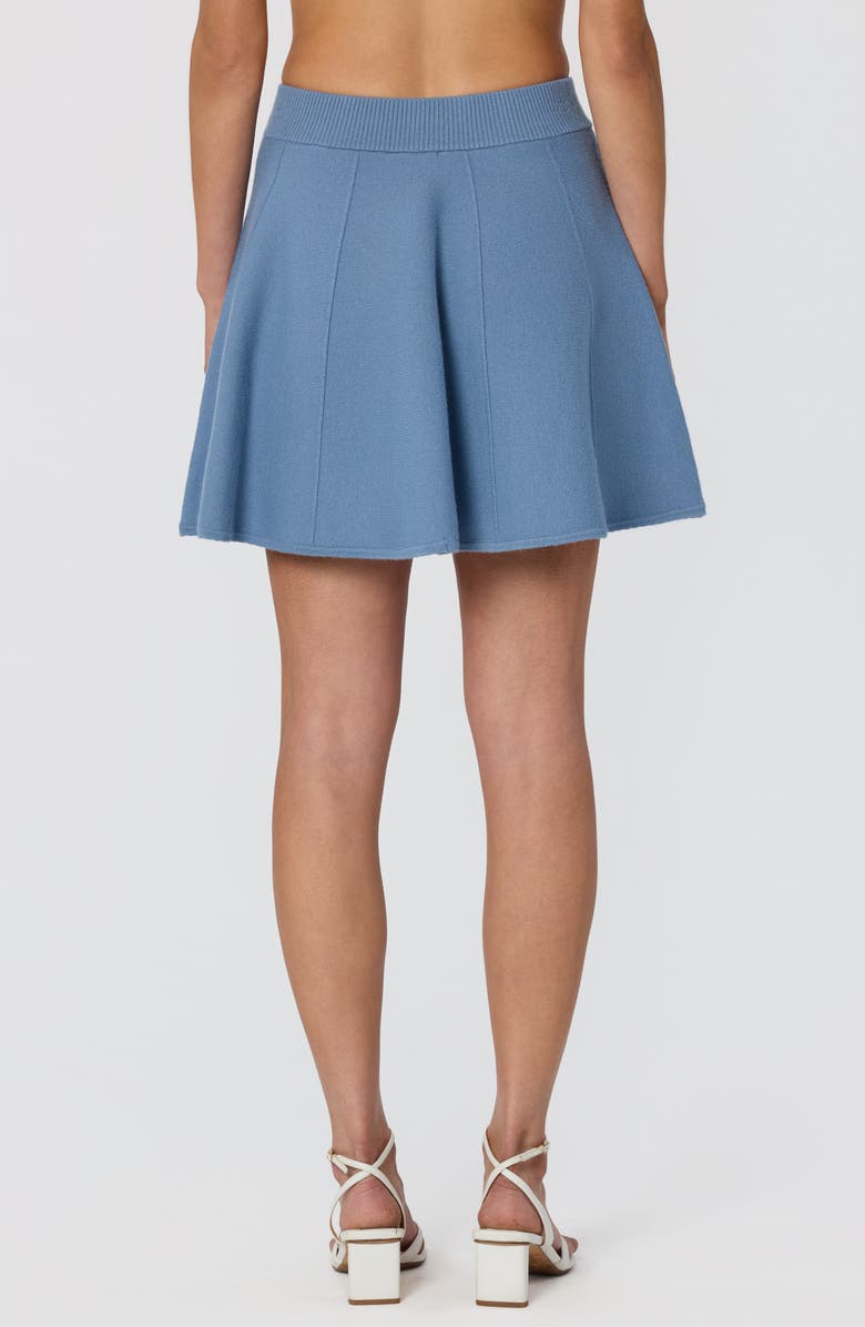 ASTR the Label Shaylla Knit A-Line Miniskirt, Alternate, color, Slate Blue
