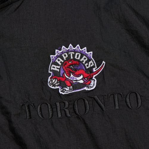 Mitchell & Ness Unisex Black Toronto Raptors Hardwood Classics Team Og 3.0 Anorak Half-zip Windbrea In Black