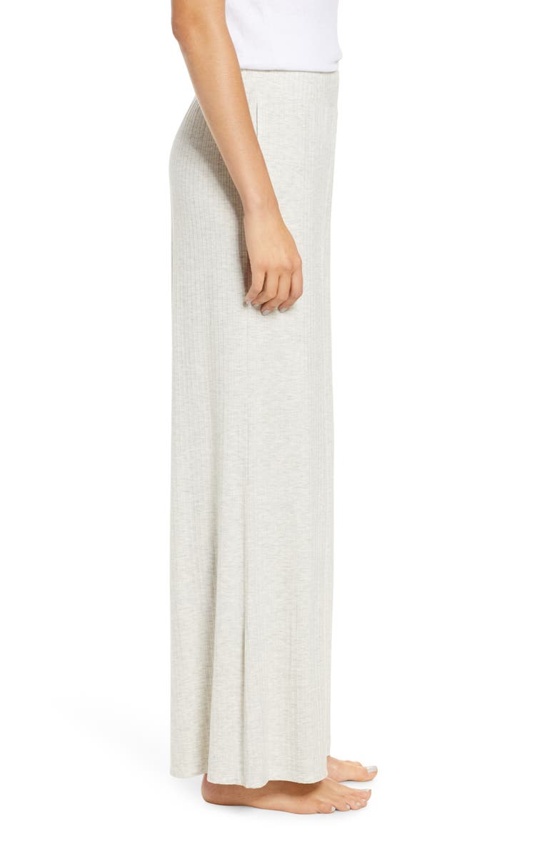 Socialite Rib Wide Leg Lounge Pants, Alternate, color,