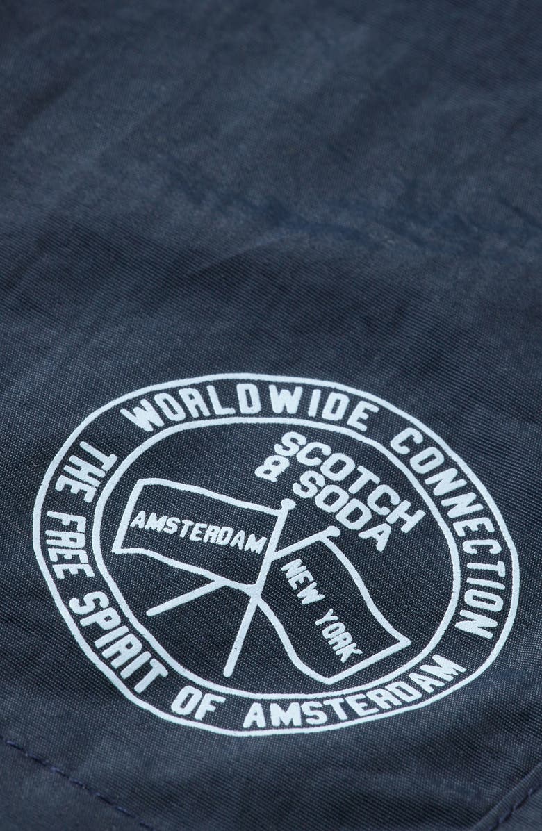 Scotch & Soda Kids' Print Swim Trunks, Alternate, color, Night