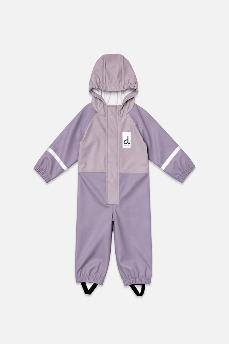 Rain Reflective Strip Adjustable Suspender Overalls, Main, color, Mauve
