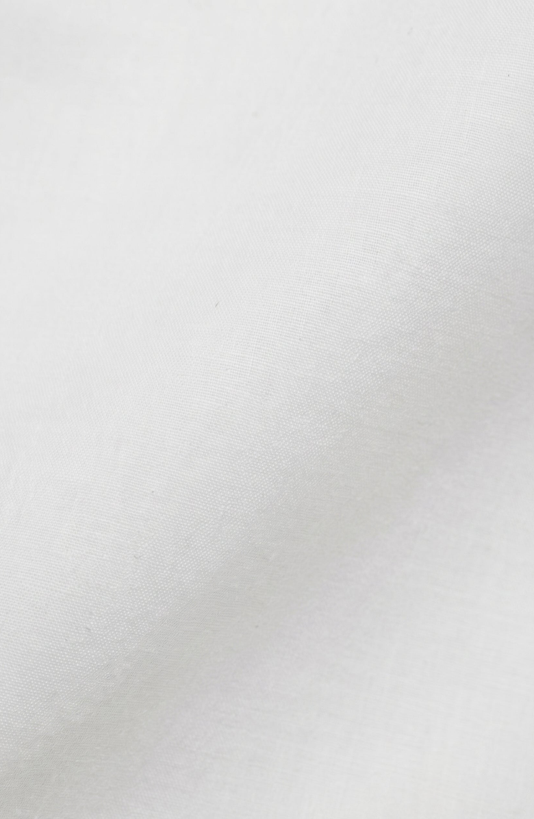 Modenaire Long Sleeve Cropped Elastic Hem Blouse, Alternate, color, White