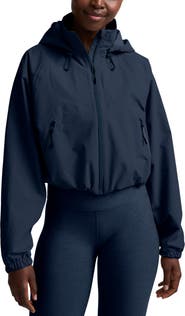Beyond Yoga Cloudburst Adjustable Hooded Crop Jacket