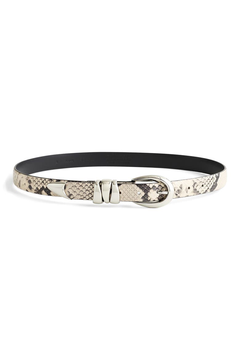 Triple Metal Keeper Belt, Main, color, TRUE BLACK MULTI