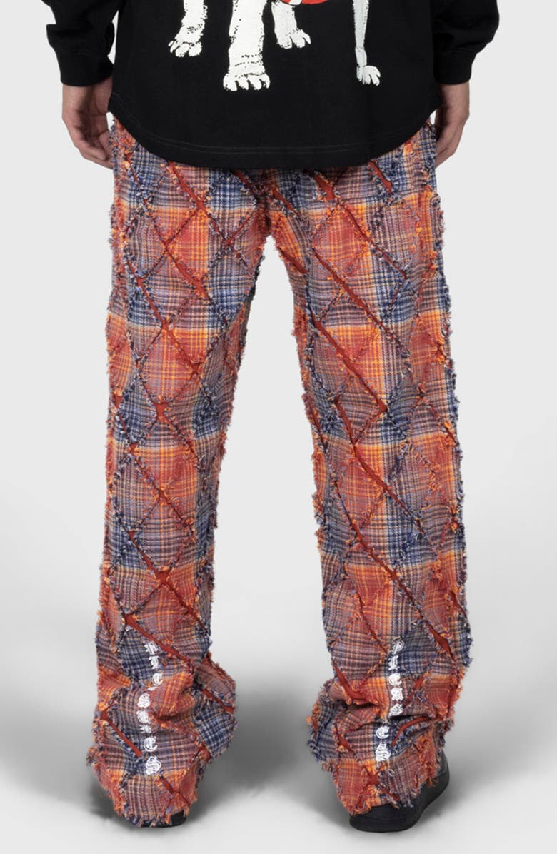 PLEASURES Mystic Flannel Pants, Alternate, color, Orange