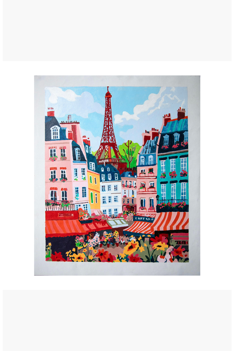Paris Flower Market Paint by Numbers Kit, Alternate, color, Multicolor