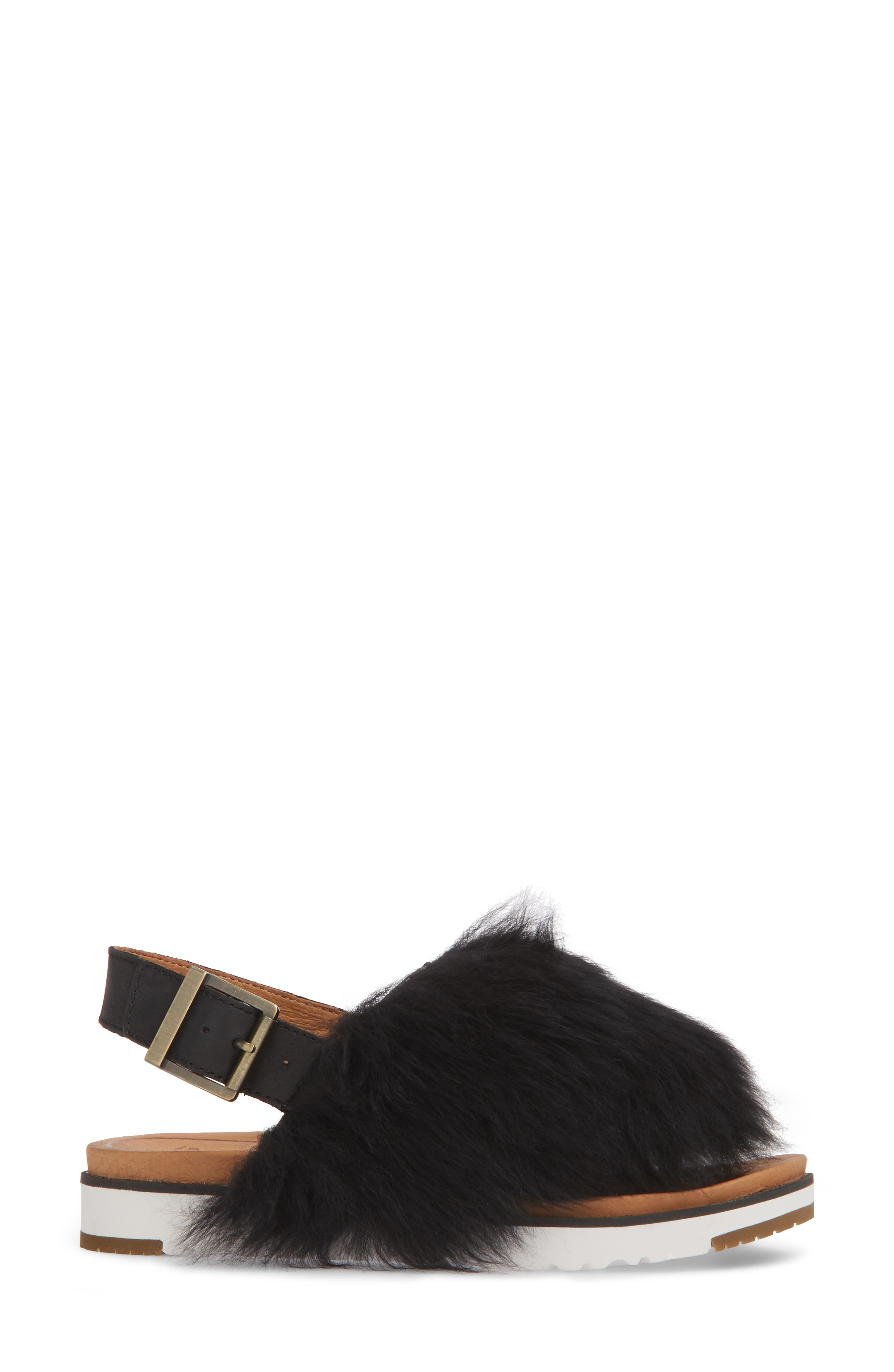 UGG<sup>®</sup> Holly Genuine Shearling Sandal, Alternate, color, 