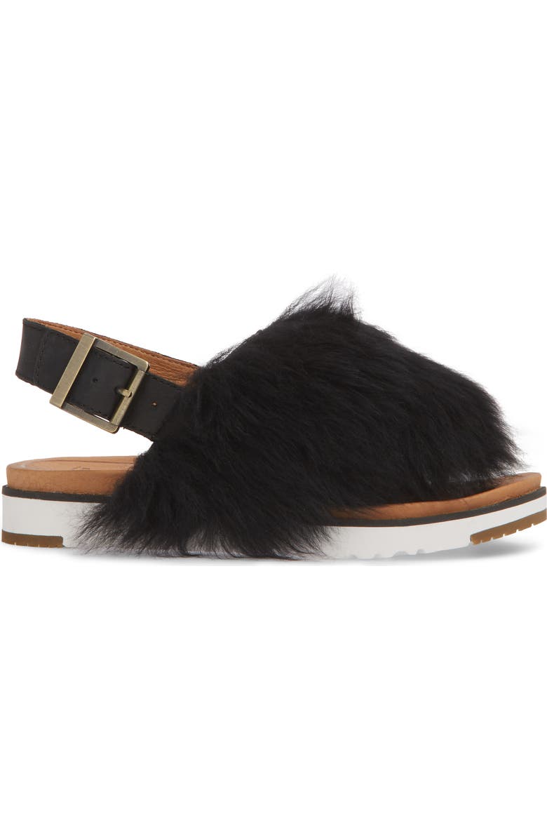 UGG<sup>®</sup> Holly Genuine Shearling Sandal, Alternate, color,