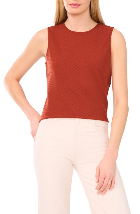 Diagonal Stripe Knit Tank