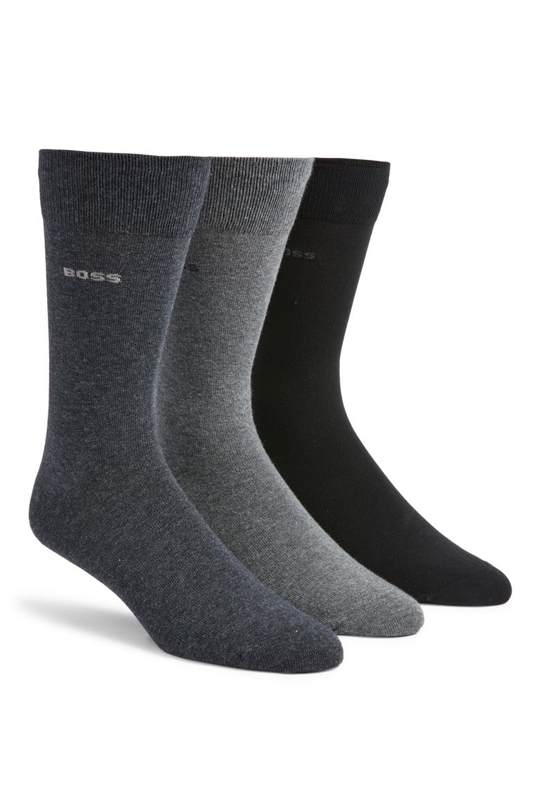 Assorted 3-Pack Cotton Blend Dress Socks, Main, color, OPEN MISC