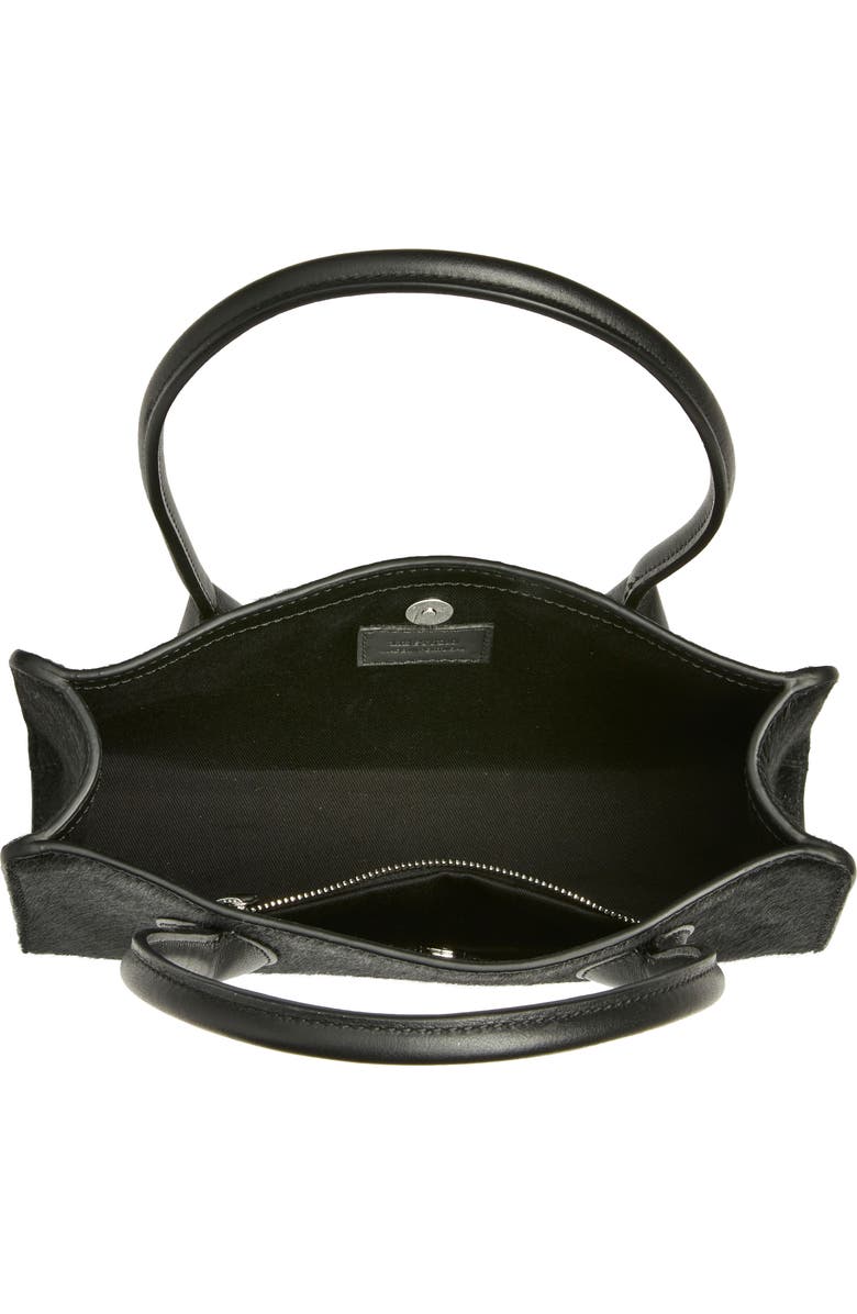 Lié Studio The Lou Top Handle Bag, Alternate, color, Black Calf Hair