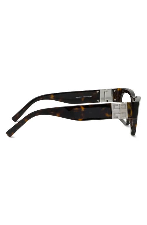 Givenchy 4g 52mm Square Optical Glasses In Blonde Havana