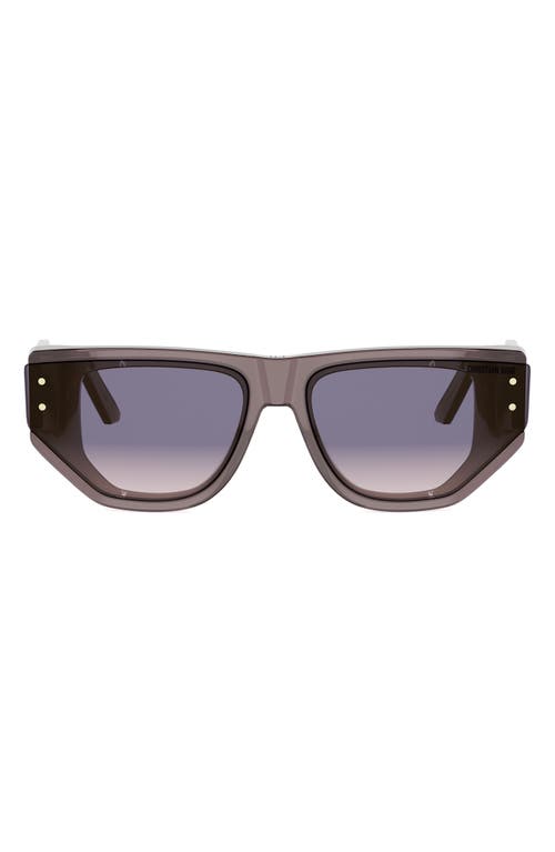 Dior Signature S15i 63mm Oversize Cat Eye Sunglasses In Gray