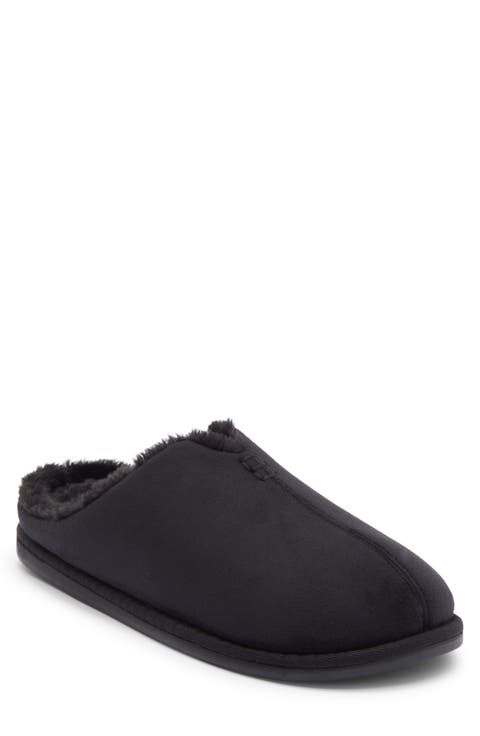 Hudson Faux Shearling Scuff Slipper (Men)