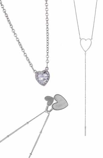 Set of 3 Assorted Heart Necklaces