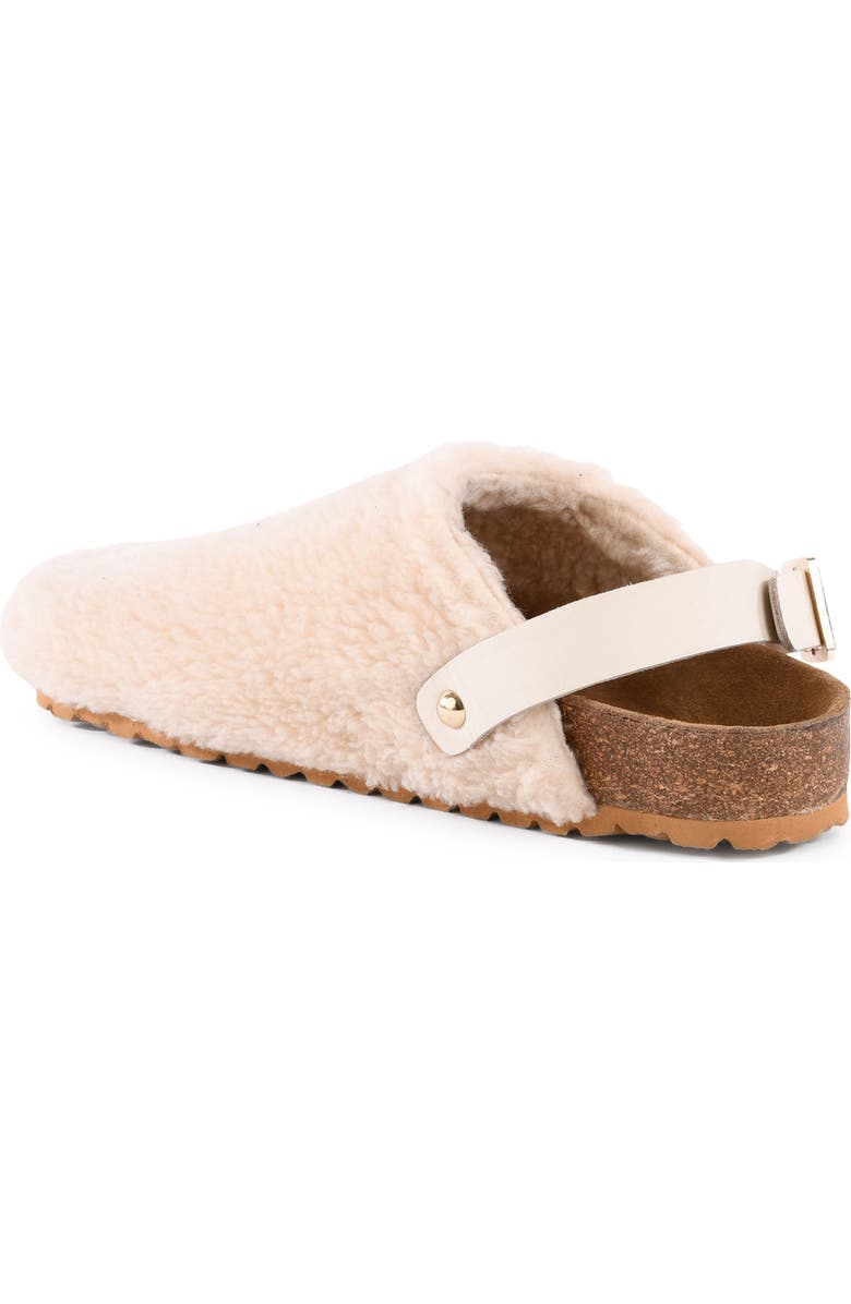 Seychelles Buckle Up Clog, Alternate, color, Natural Faux Fur