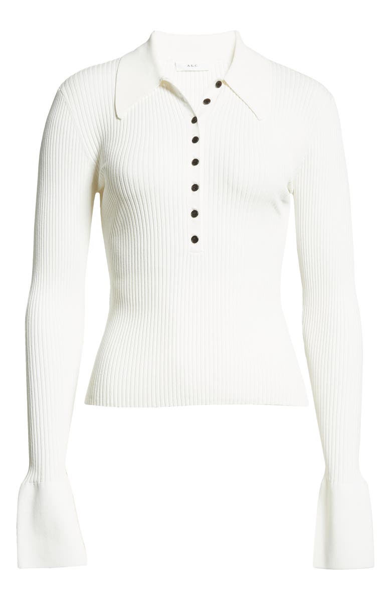A.L.C. Eleanor Ribbed Long Sleeve Top, Alternate, color,