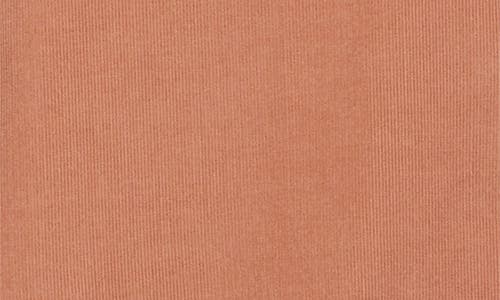 Drake's Cotton Needlecord Western Shirt In Orange