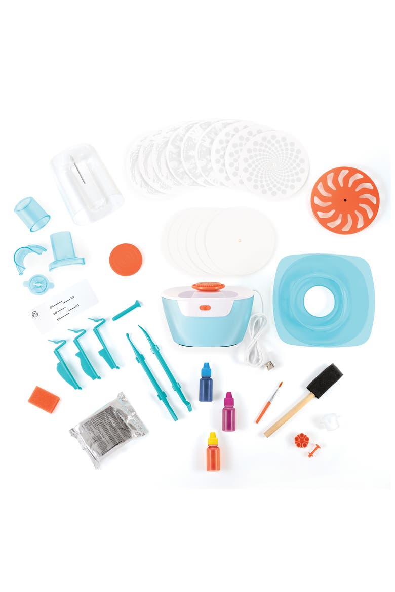 Kids' Mini Pottery & Spin Art Studio, Alternate, color, MULTI