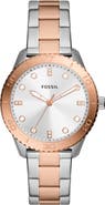 Fossil Dayle Two-Tone Quartz Bracelet Watch, 38mm