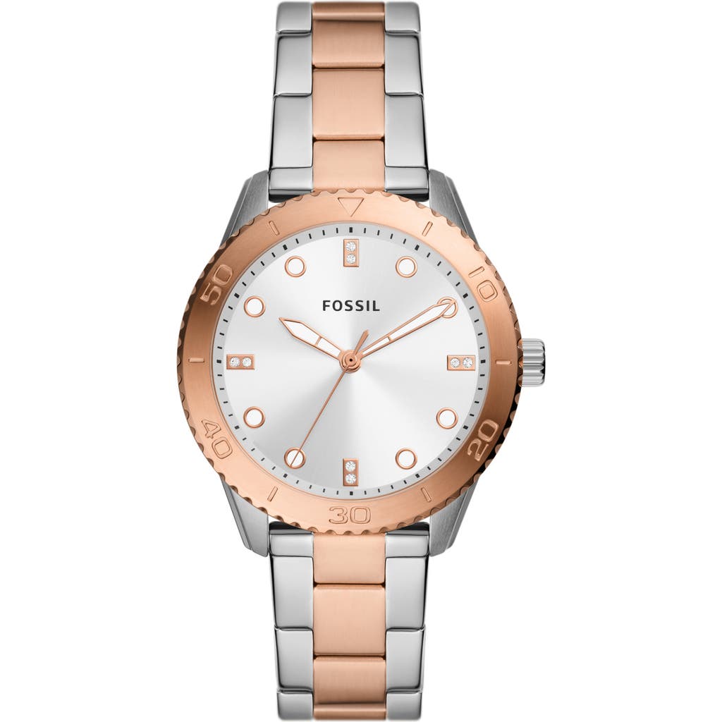 Fossil Dayle Two-tone Quartz Bracelet Watch, 38mm