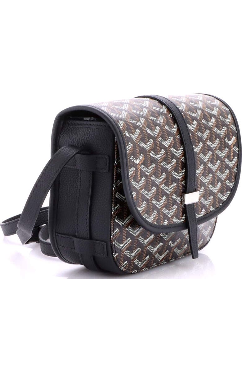 Pre-Owned Goyard Belvedere II Messenger Bag Coated Canvas PM, Alternate, color, Black