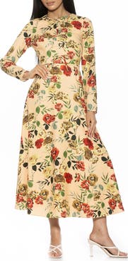 Alexia Admor Ophelia Long Sleeve Midi Dress