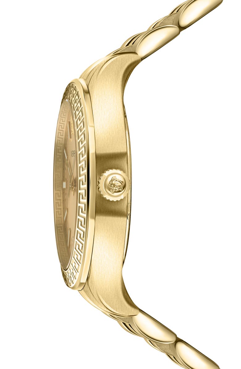 Versace Hellenyium Bracelet Watch, 36mm, Alternate, color, Gold