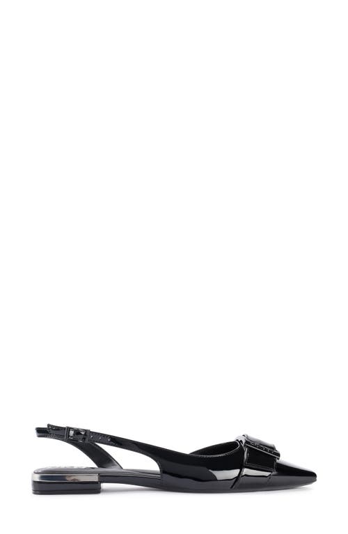 Shop Dkny Clemma Pointed Toe Slingback Flat In Black