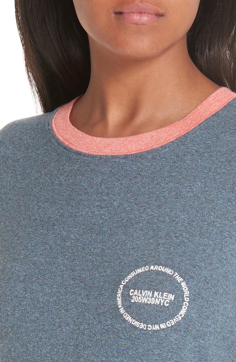 CALVIN KLEIN 205W39NYC Logo Ringer Tee, Alternate, color,