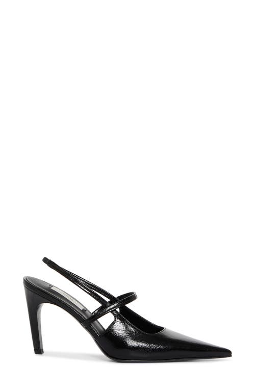 Totême Toteme Sharp Pointed Toe Slingback Pump In Black