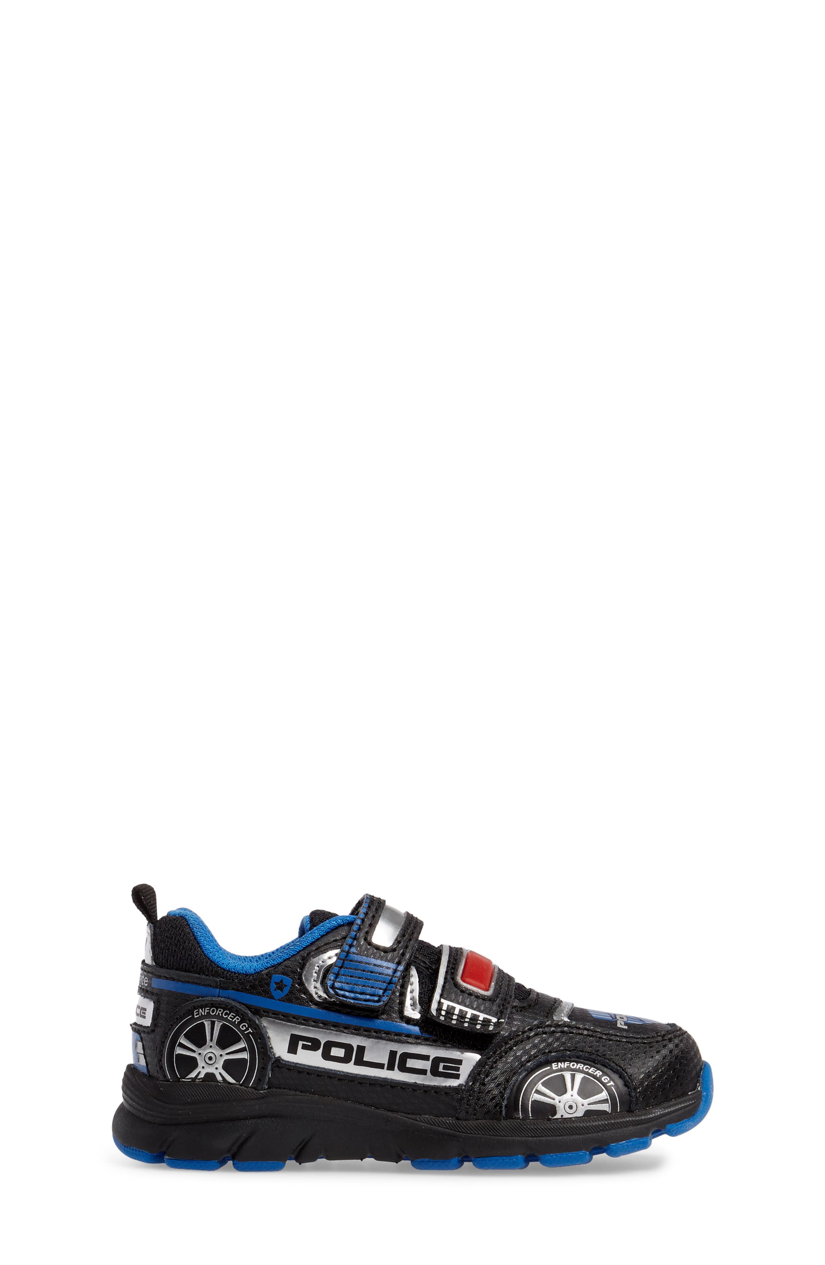 Stride Rite Vroomz Light-Up Police Car Sneaker, Alternate, color, 