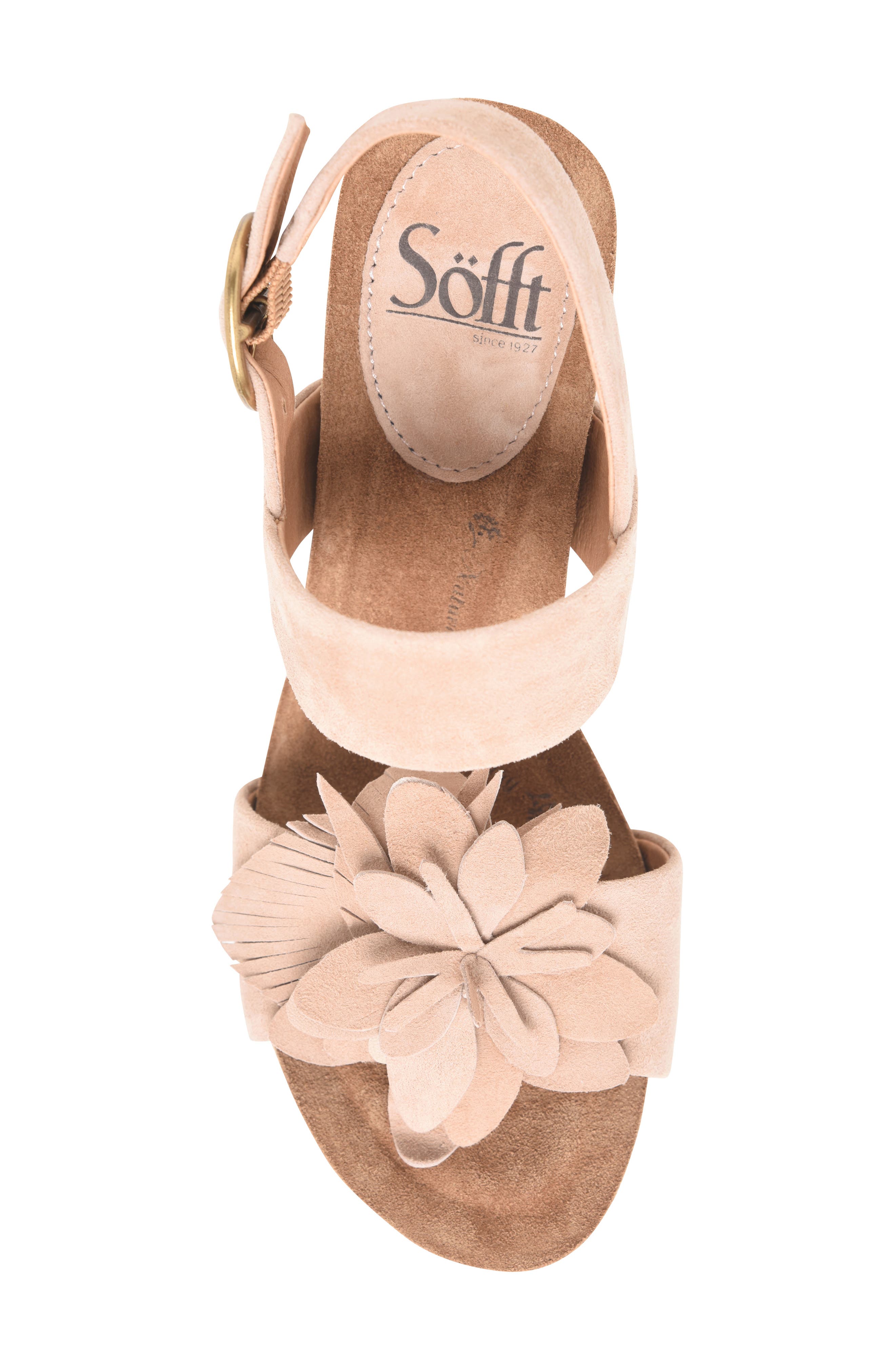 Söfft Cali Wedge Sandal, Alternate, color, 
