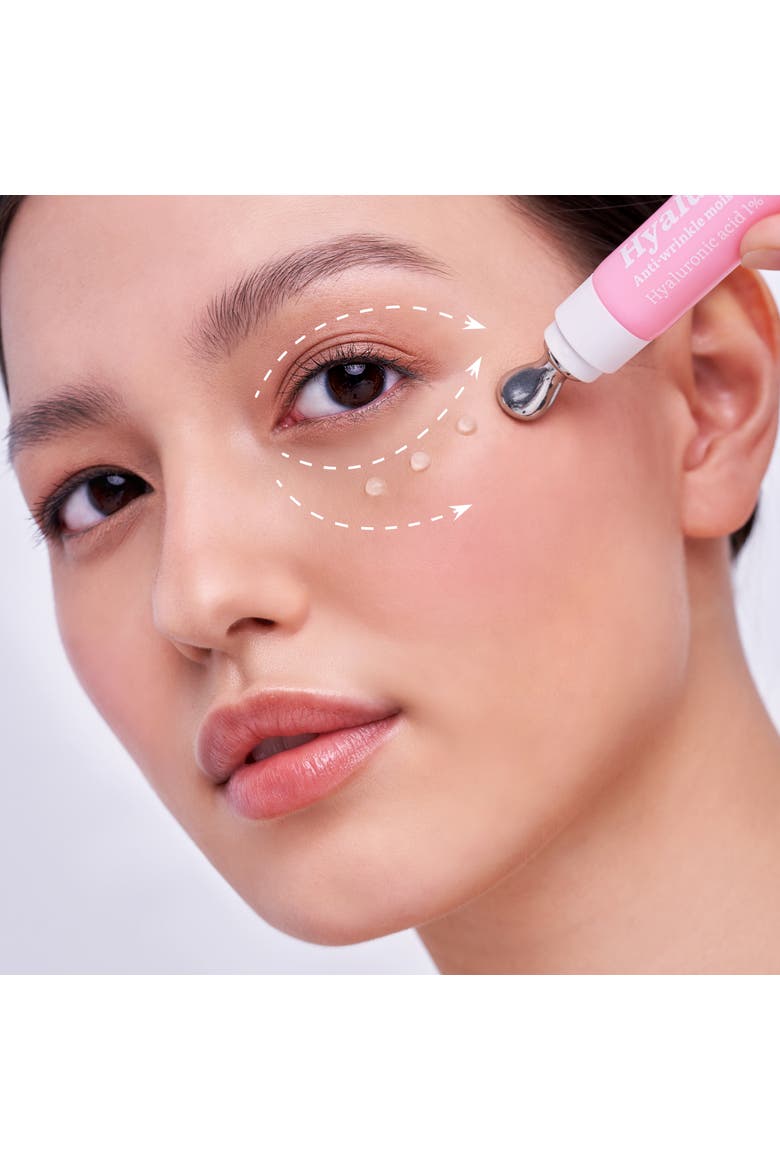 Eye Cream with Hyaluronic acid for Hydrated, Brighter Looking Skin with Cooling Metal Applicator, Alternate, color, Clear