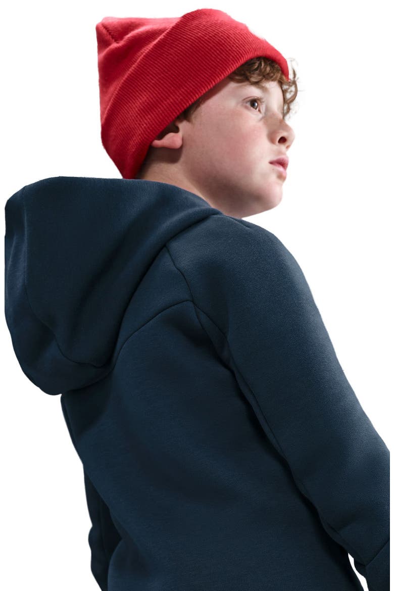 Kids' Sportswear Tech Fleece Full Zip Jacket, Alternate, color, 453 OBSIDIAN/BLACK/BLACK
