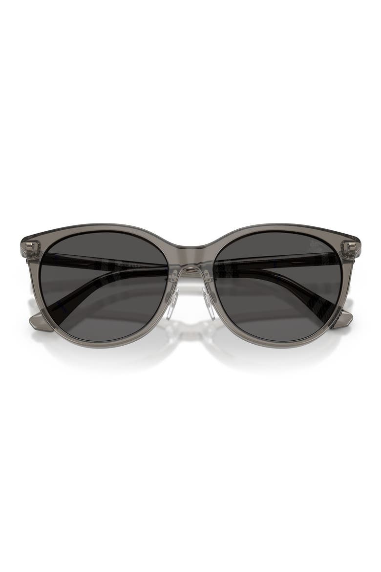 56mm Round Sunglasses, Alternate, color, GREY