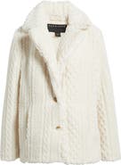 Bernardo Cable High Pile Fleece Jacket