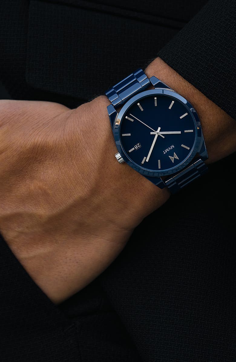 MVMT WATCHES Element Ceramic Bracelet Watch, 43mm, Alternate, color, 