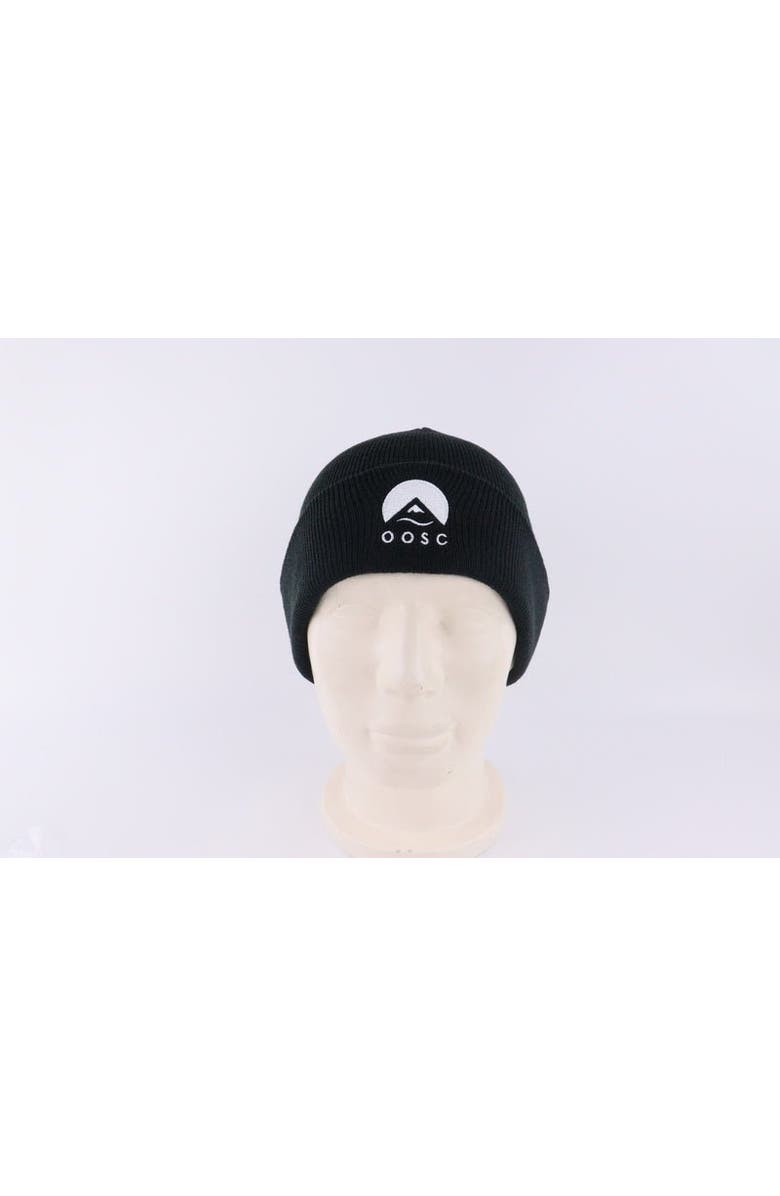 OOSC Classique Beanie - Black with White Logo, Alternate, color, Black With White Logo