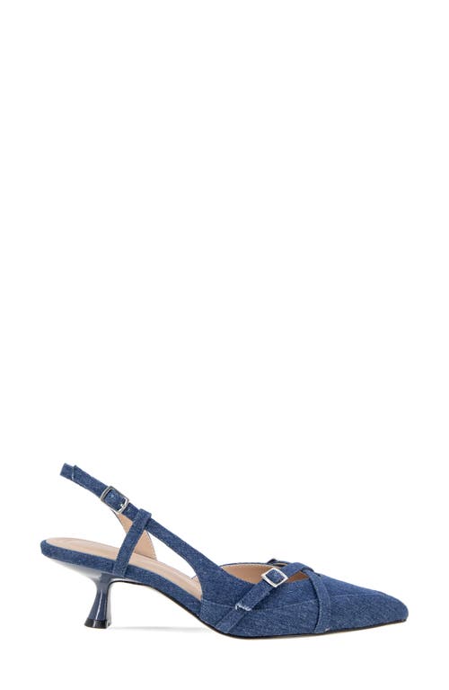 Bcbgeneration Kiran Slingback Kitten Heel Pump In Blue