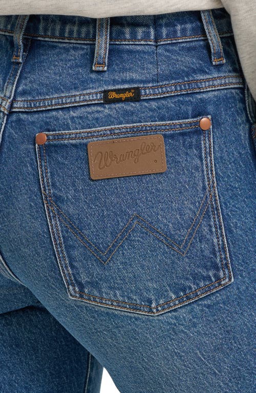 Wrangler Wrancher Mid Rise Bootcut Jeans In Blue