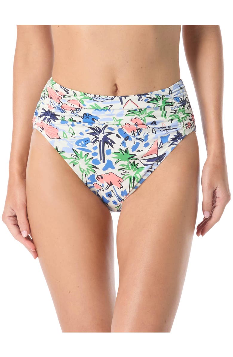 Kate Spade New York Coastal Town Shirred High Bottom, Main, color, Multi